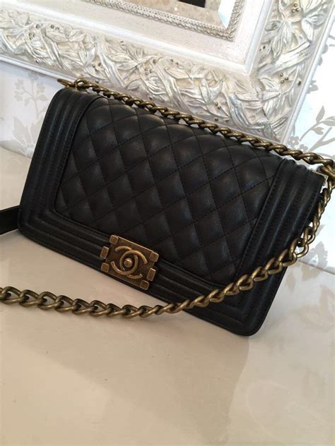 chanel le boy with chains|chanel bag.